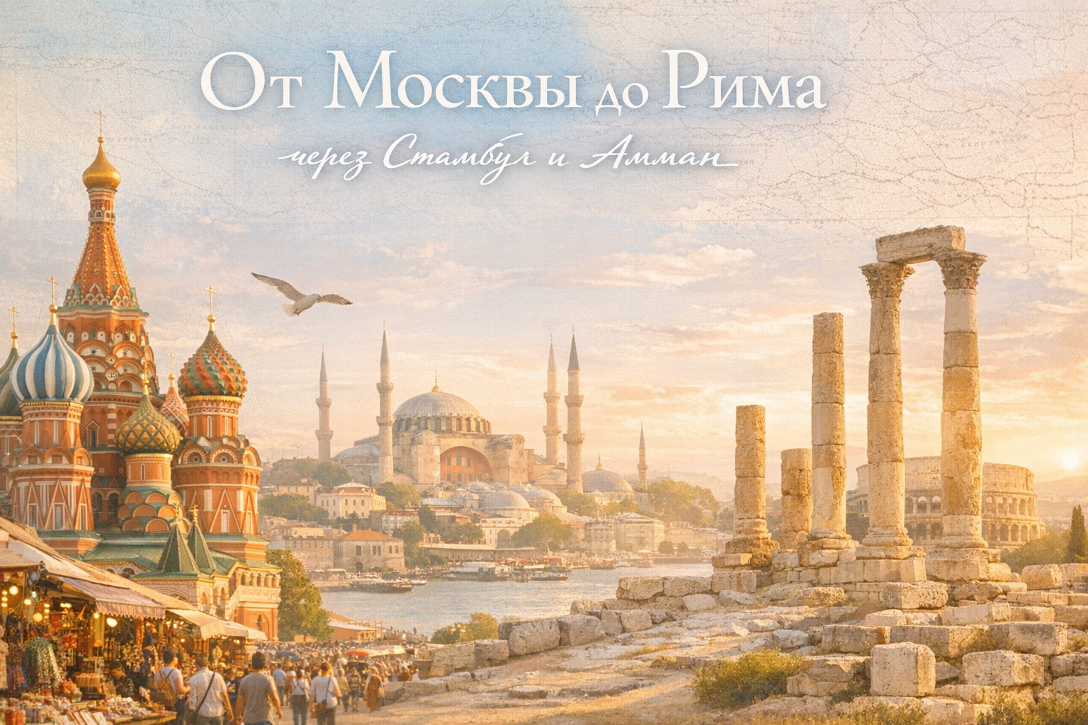 Из Москвы в Рим через страны Ближнего Востока