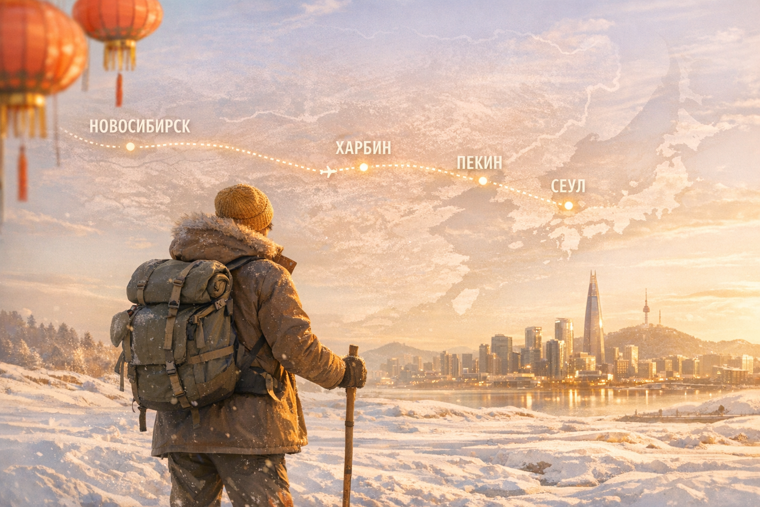 Из Новосибирска в Сеул через Китай
