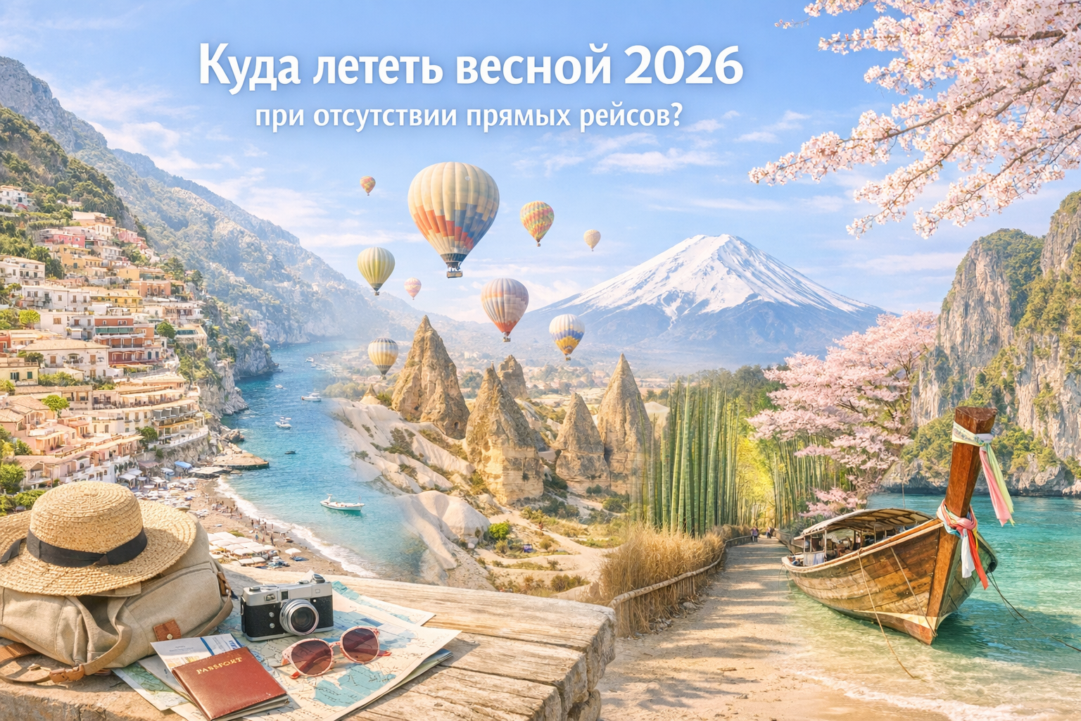 Куда лететь весной 2026 при отсутствии прямых рейсов