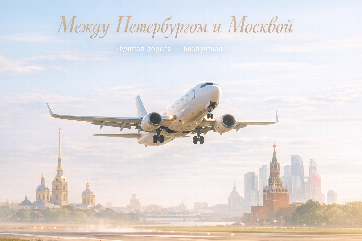 Перелёты между Санкт-Петербургом и Москвой