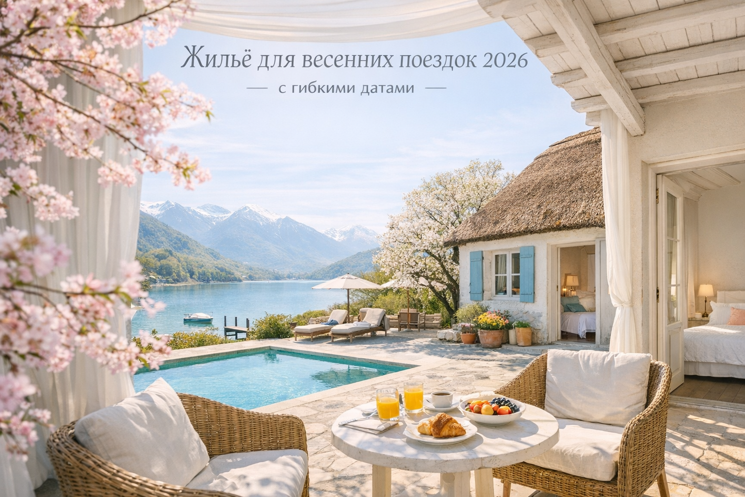 Жильё для весенних поездок 2026 с гибкими датами