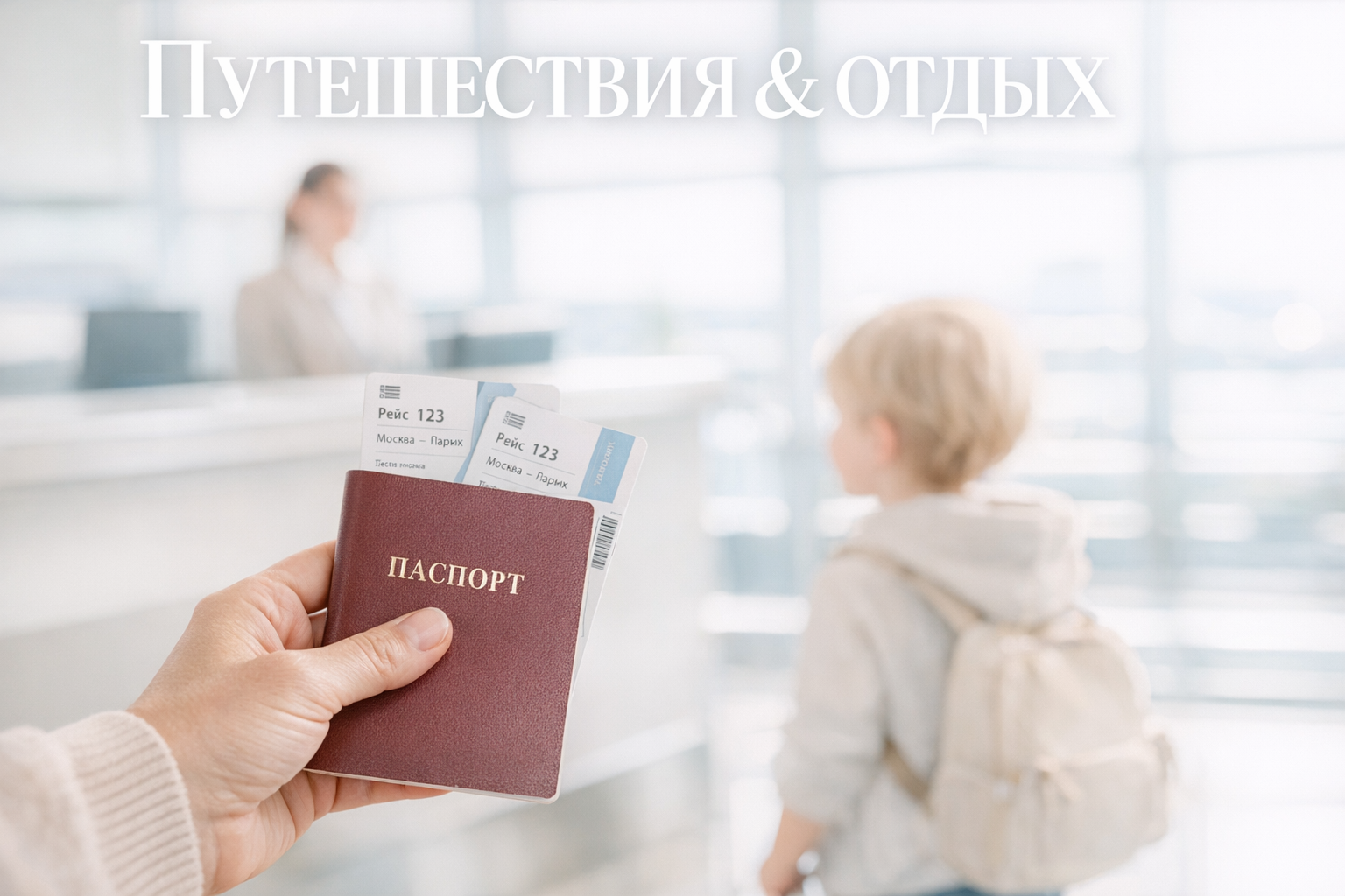 Авиабилеты и загранпаспорт для детей до 14 лет